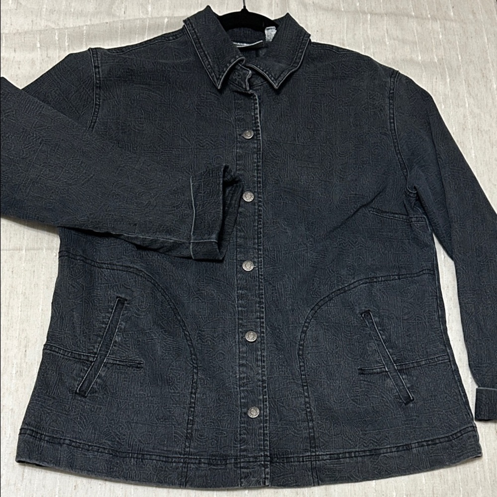 Chico's Charcoal Textured Jacket
